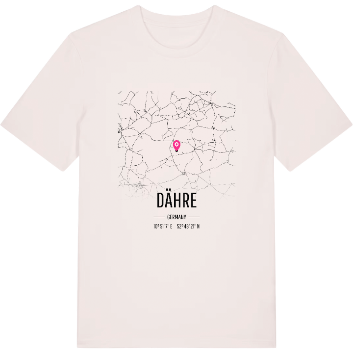 Dähre karta t-shirt – t-shirt från PinShirt