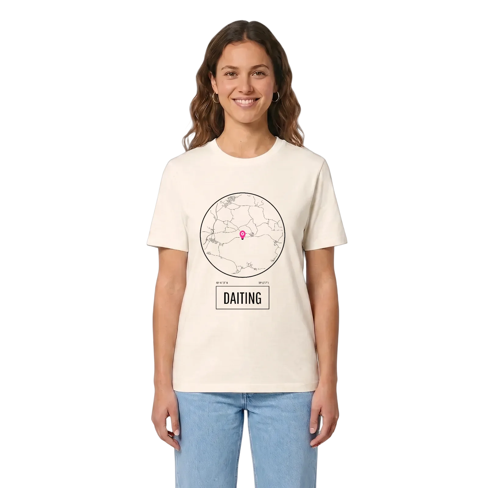 Daiting t-shirt – Vintage White, i miljö
