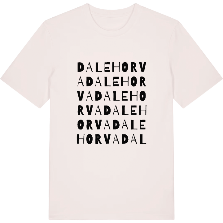Dalehorva ordlek t-shirt – t-shirt från PinShirt