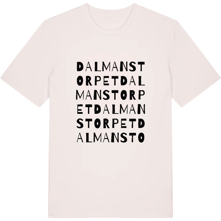 Dalmanstorpet ordlek t-shirt – t-shirt från PinShirt