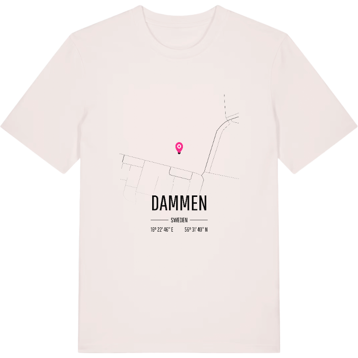 Dammen karta t-shirt – t-shirt från PinShirt