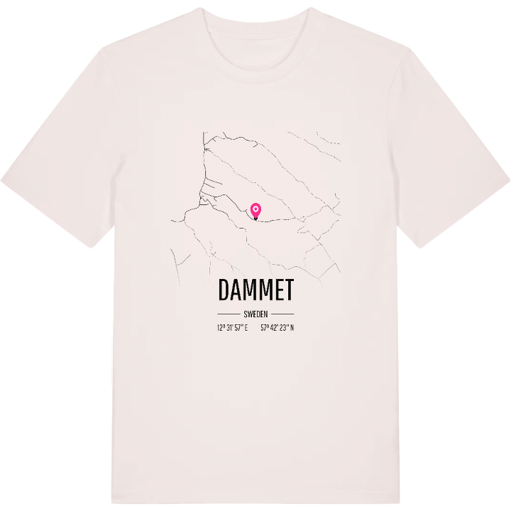 Dammet karta t-shirt – t-shirt från PinShirt