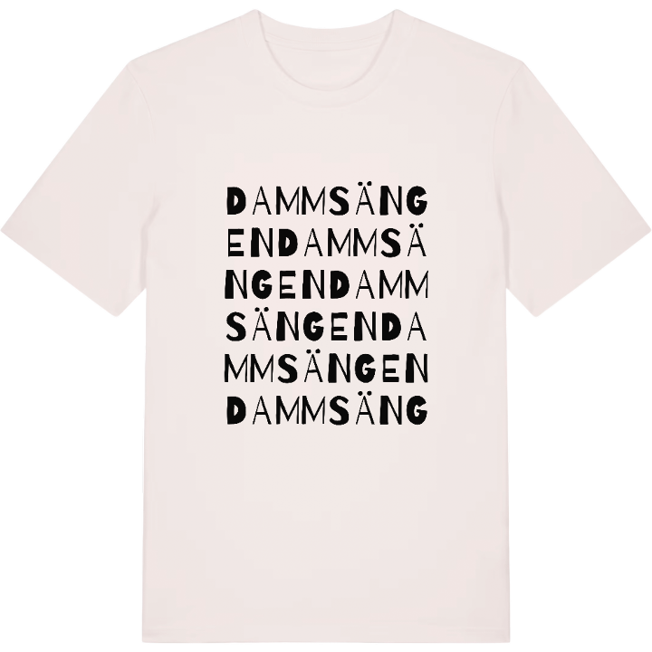Dammsängen ordlek t-shirt – t-shirt från PinShirt