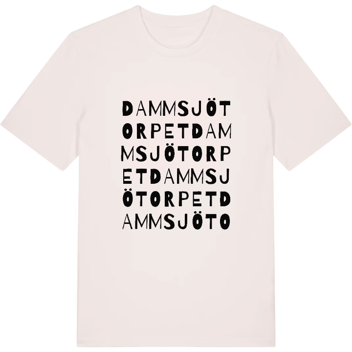 Dammsjötorpet ordlek t-shirt – t-shirt från PinShirt