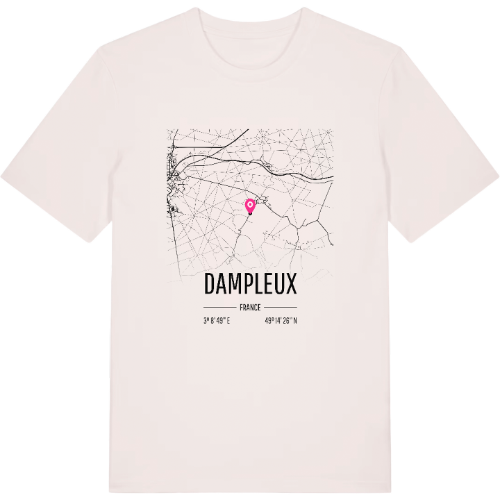 Dampleux karta t-shirt – t-shirt från PinShirt