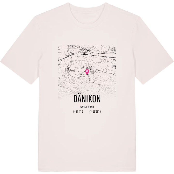 Dänikon karta t-shirt – t-shirt från PinShirt
