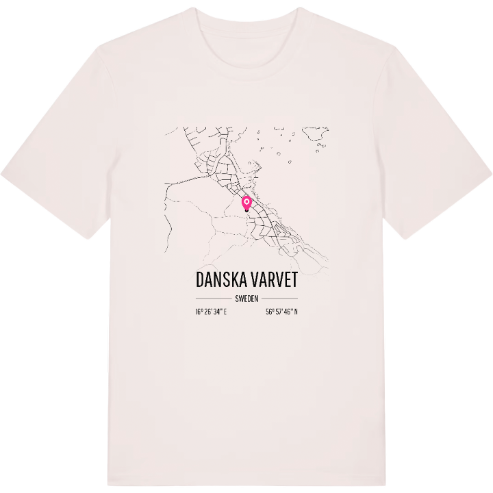 Danska varvet karta t-shirt – t-shirt från PinShirt