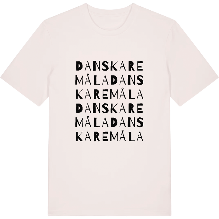 Danskaremåla ordlek t-shirt – t-shirt från PinShirt