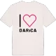 Jag älskar Darıca t-shirt stort tryck