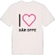 Jag älskar Där Oppe t-shirt stort tryck