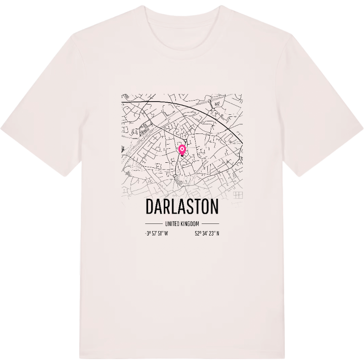 Darlaston karta t-shirt – t-shirt från PinShirt