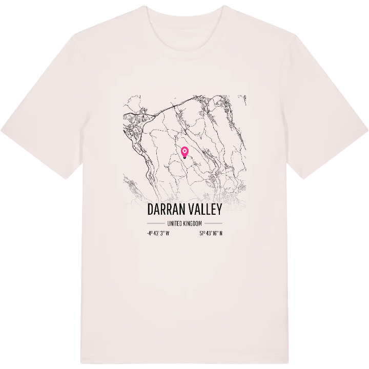 Darran Valley karta t-shirt – t-shirt från PinShirt