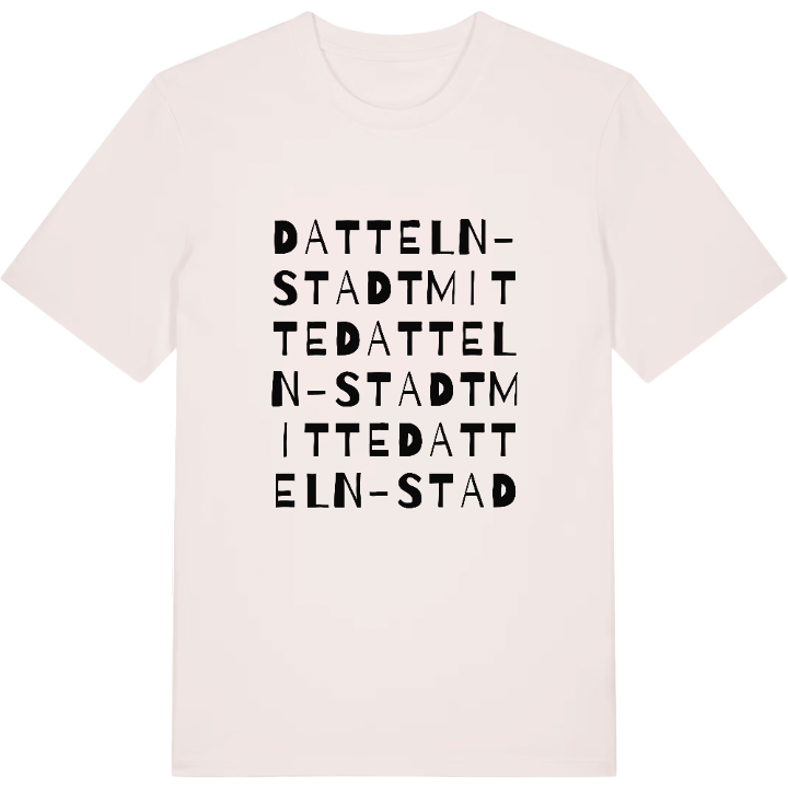 Datteln-Stadtmitte ordlek t-shirt – t-shirt från PinShirt