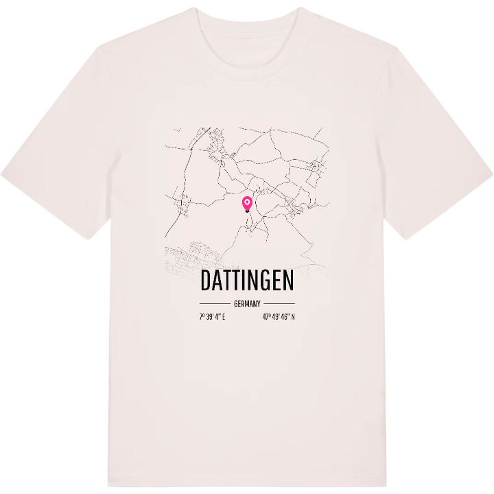 Dattingen karta t-shirt – t-shirt från PinShirt