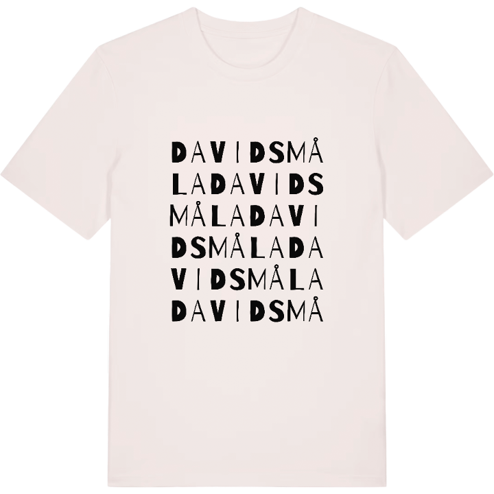 Davidsmåla ordlek t-shirt – t-shirt från PinShirt