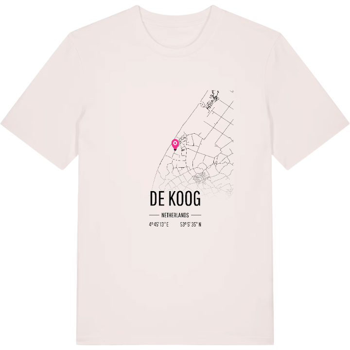De Koog karta t-shirt – t-shirt från PinShirt