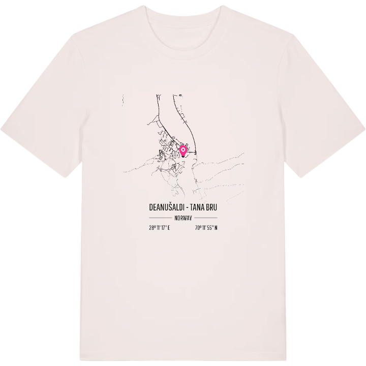 Deanušaldi - Tana bru karta t-shirt – t-shirt från PinShirt