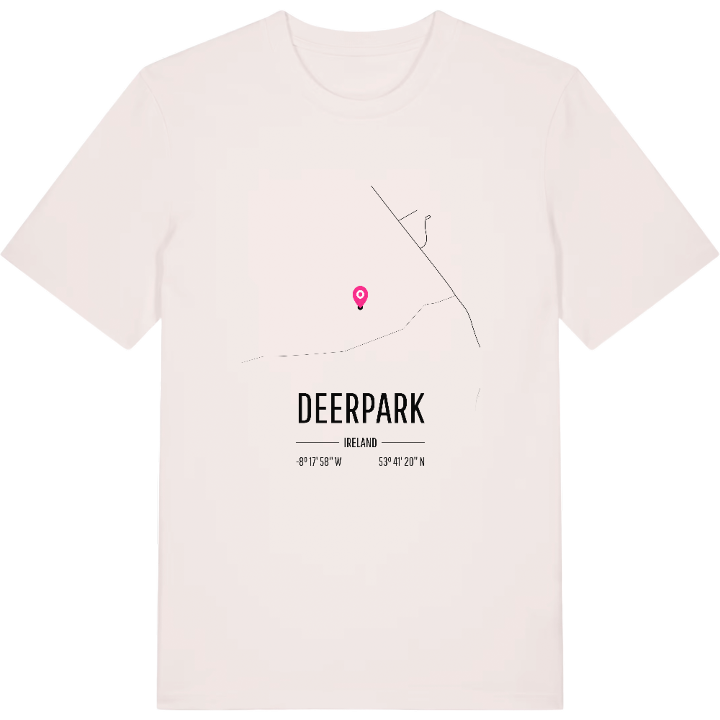 Deerpark karta t-shirt – t-shirt från PinShirt