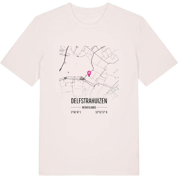 Delfstrahuizen karta t-shirt – t-shirt från PinShirt