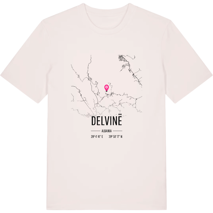 Delvinë karta t-shirt – t-shirt från PinShirt