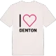 Jag älskar Denton t-shirt stort tryck