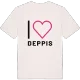 Jag älskar Deppis t-shirt stort tryck