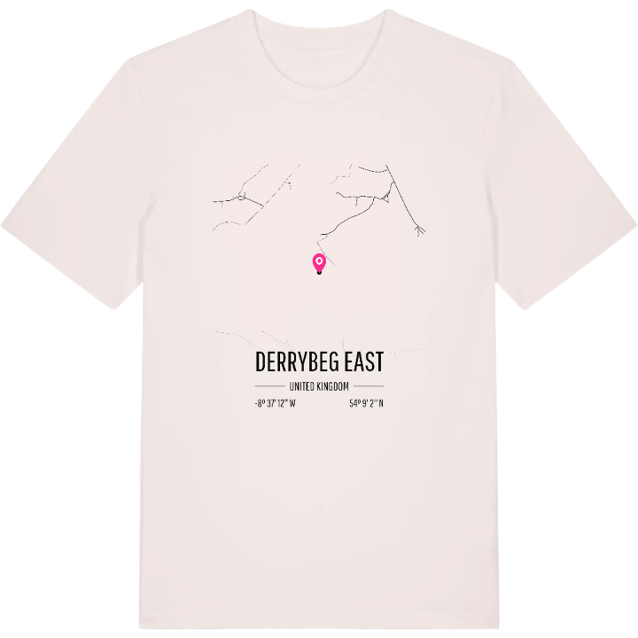 Derrybeg East karta t-shirt – t-shirt från PinShirt