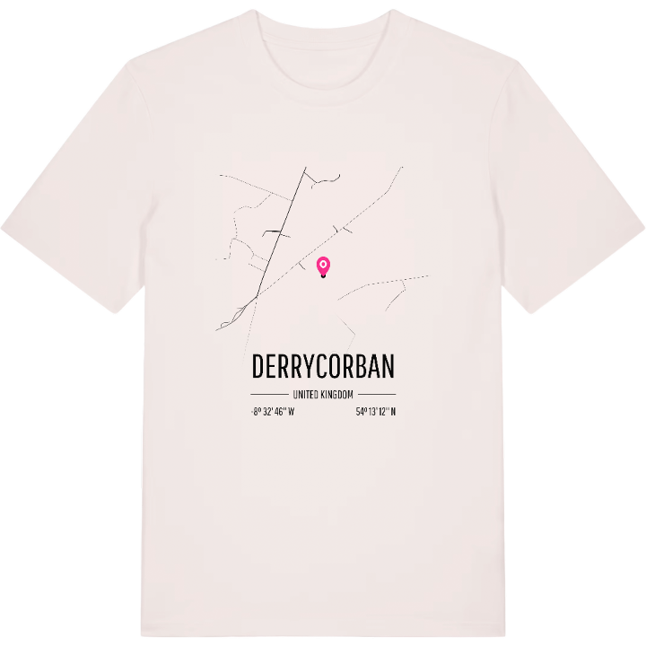 Derrycorban karta t-shirt – t-shirt från PinShirt