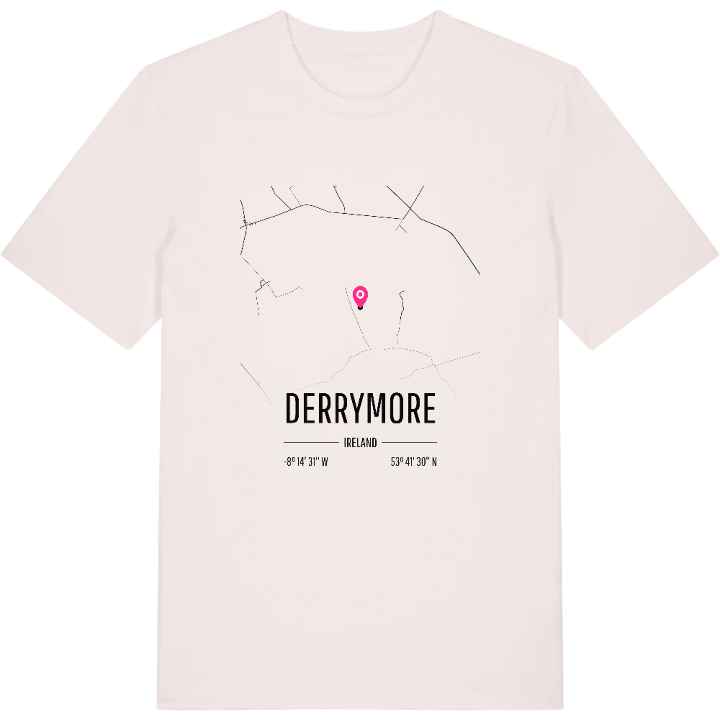 Derrymore karta t-shirt – t-shirt från PinShirt