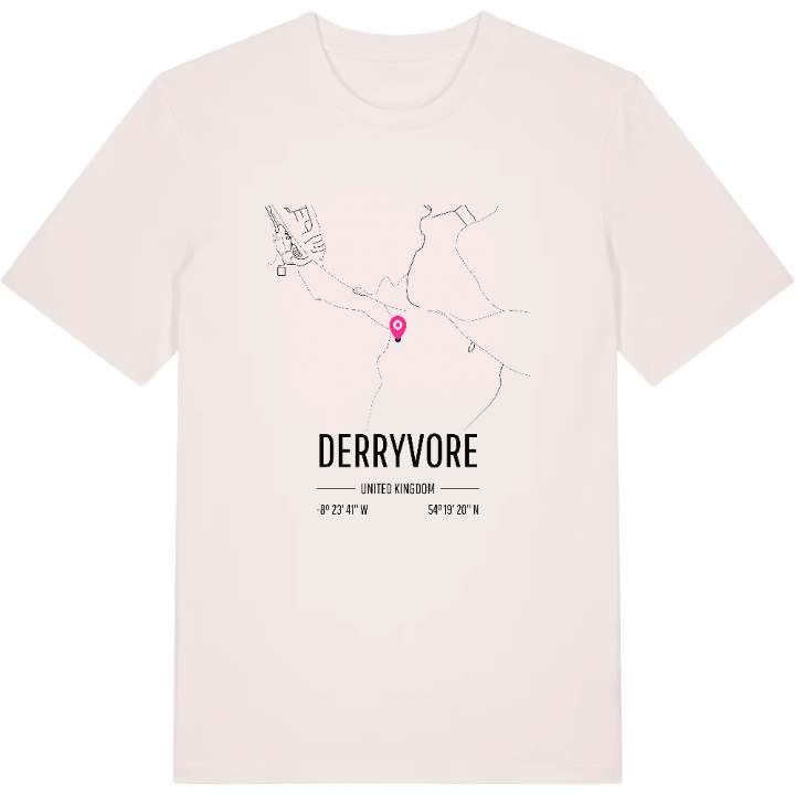 Derryvore karta t-shirt – t-shirt från PinShirt