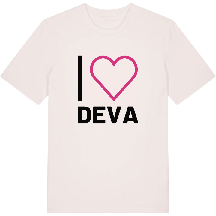 Jag älskar Deva t-shirt stort tryck – t-shirt från PinShirt