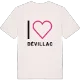 Jag älskar Dévillac t-shirt stort tryck