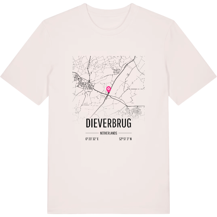 Dieverbrug karta t-shirt – t-shirt från PinShirt