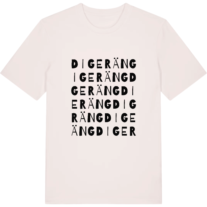 Digeräng ordlek t-shirt – t-shirt från PinShirt