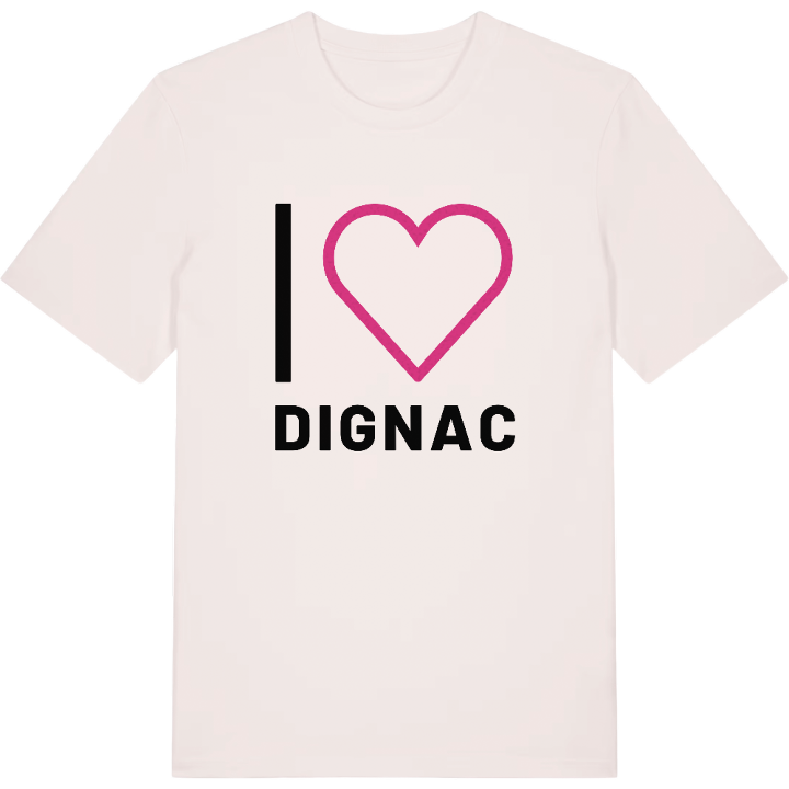 Jag älskar Dignac t-shirt stort tryck – t-shirt från PinShirt