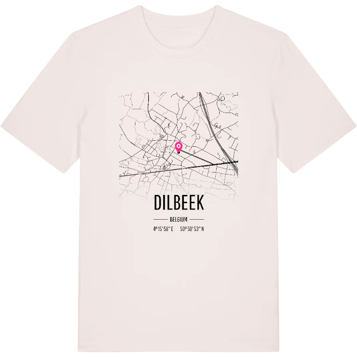 Dilbeek karta t-shirt – t-shirt från PinShirt