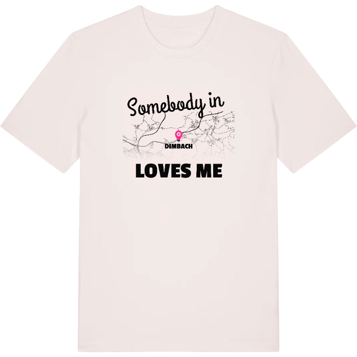 Någon i Dimbach älskar mig t-shirt – t-shirt från PinShirt