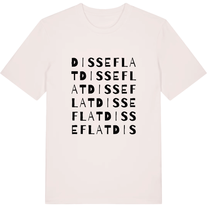 Disseflat ordlek t-shirt – t-shirt från PinShirt