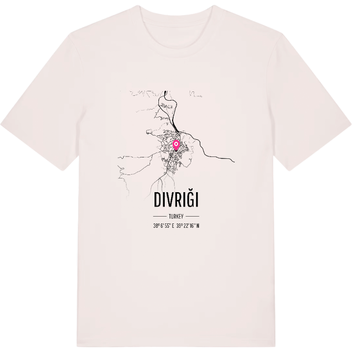 Divriği karta t-shirt – t-shirt från PinShirt