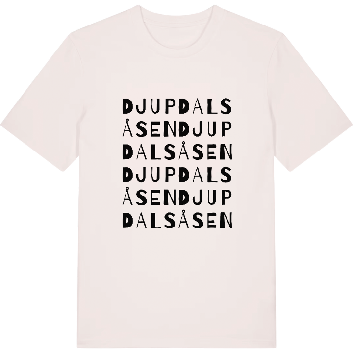 Djupdalsåsen ordlek t-shirt – t-shirt från PinShirt