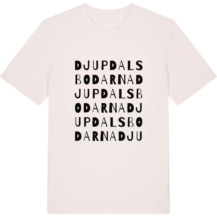 Djupdalsbodarna ordlek t-shirt – t-shirt från PinShirt