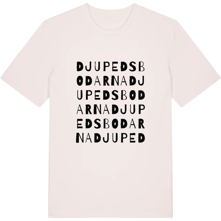 Djupedsbodarna ordlek t-shirt – t-shirt från PinShirt