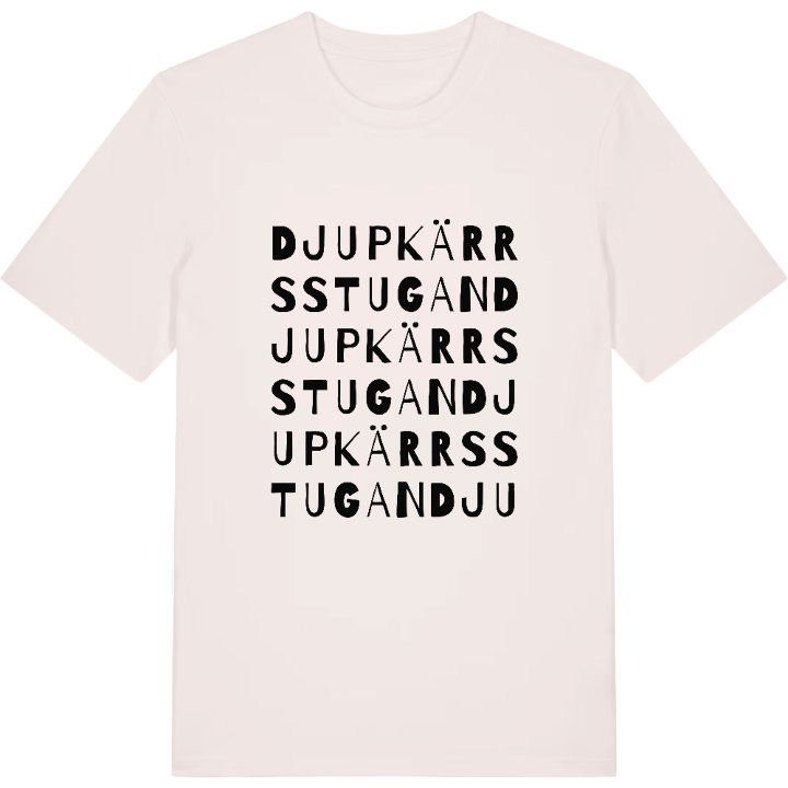 Djupkärrsstugan ordlek t-shirt – t-shirt från PinShirt