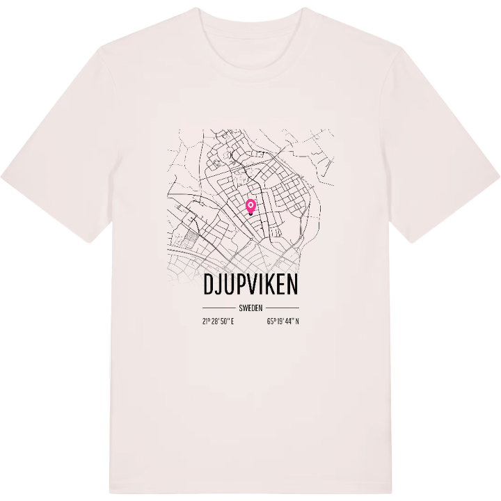 Djupviken karta t-shirt – t-shirt från PinShirt