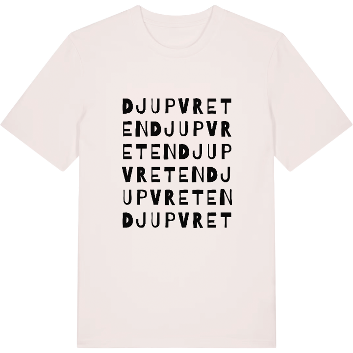 Djupvreten ordlek t-shirt – t-shirt från PinShirt
