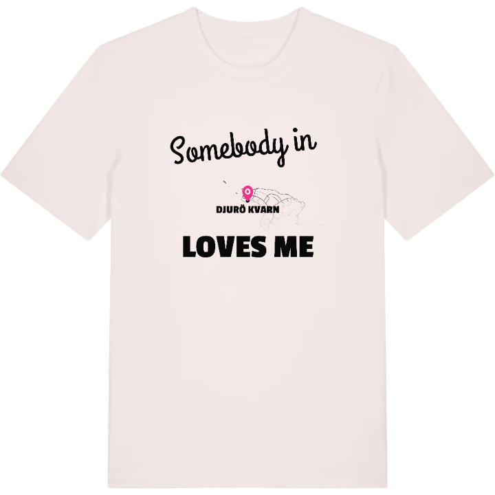 Någon i Djurö kvarn älskar mig t-shirt – t-shirt från PinShirt