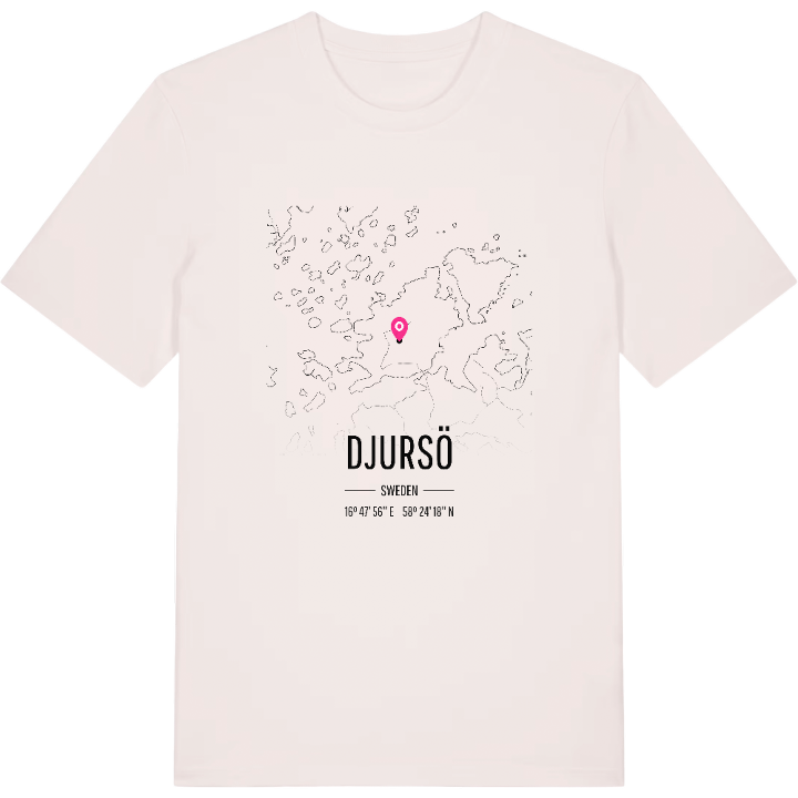Djursö karta t-shirt – t-shirt från PinShirt
