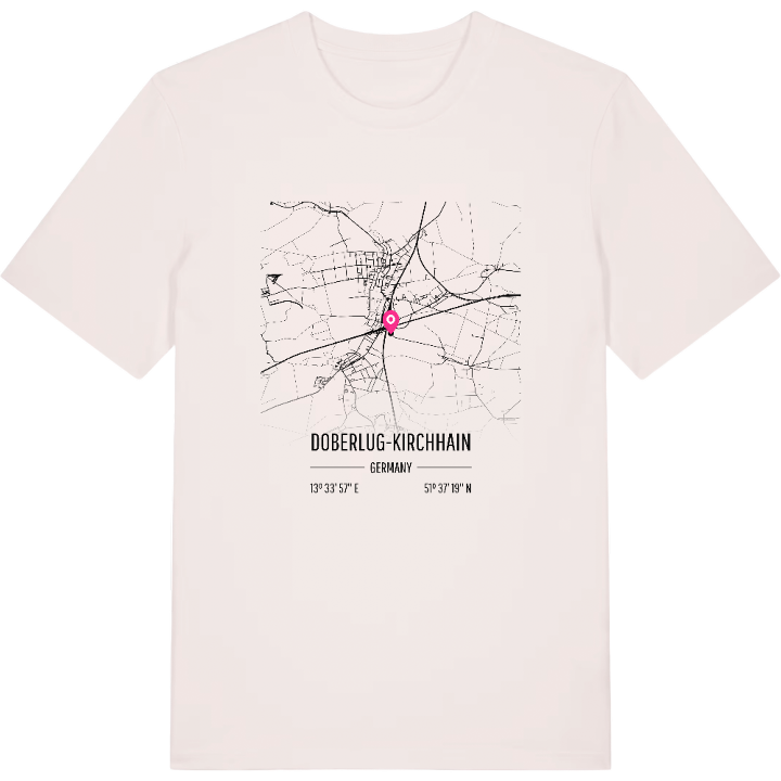 Doberlug-Kirchhain karta t-shirt – t-shirt från PinShirt