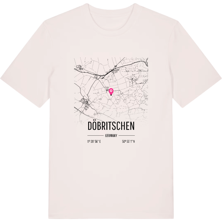 Döbritschen karta t-shirt – t-shirt från PinShirt