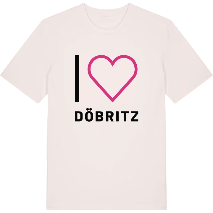 Jag älskar Döbritz t-shirt stort tryck – t-shirt från PinShirt